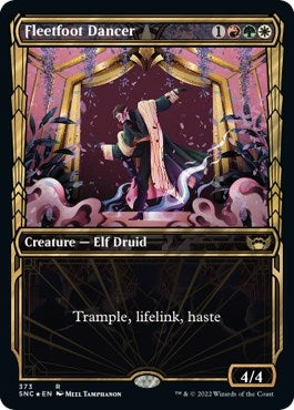 Image for Fleetfoot Dancer (Gilded Foil) (Streets of New Capenna) (373) - Magic: The Gathering