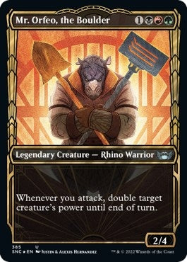Image for Mr. Orfeo, the Boulder (Gilded Foil) (Streets of New Capenna) (385) - Magic: The Gathering