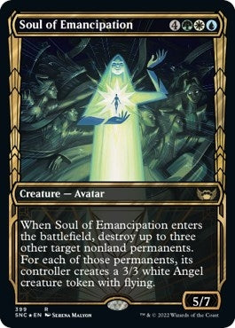Image for Soul of Emancipation (Gilded Foil) (Streets of New Capenna) (399) - Magic: The Gathering