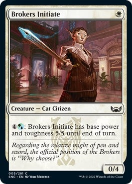 Image for Brokers Initiate (Streets of New Capenna) (5) - Magic: The Gathering