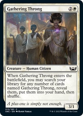 Image for Gathering Throng (Streets of New Capenna) (13) - Magic: The Gathering