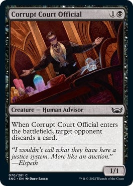 Image for Corrupt Court Official (Streets of New Capenna) (70) - Magic: The Gathering