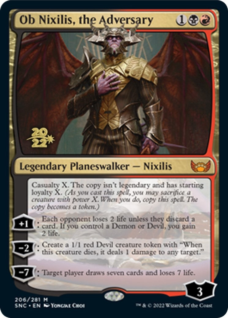 Image for Ob Nixilis, the Adversary (Prerelease Cards) (206) - Magic: The Gathering