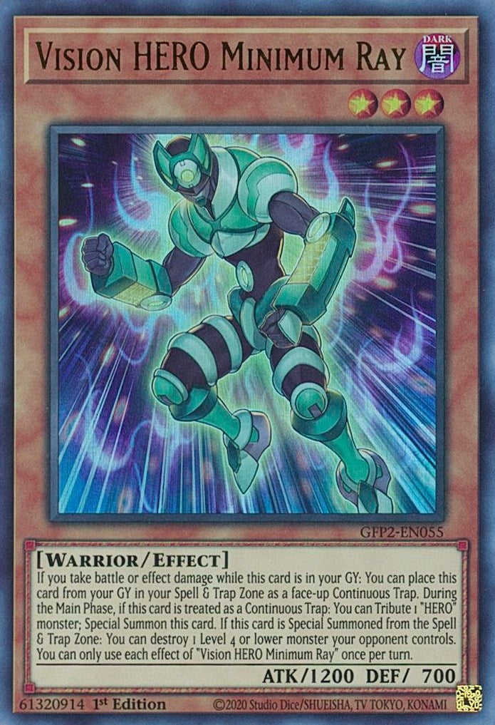 Image for Vision HERO Minimum Ray (Ghosts From the Past: The 2nd Haunting) (GFP2-EN055) - YuGiOh