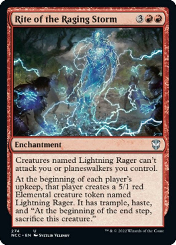 Image for Rite of the Raging Storm (Commander: Streets of New Capenna) (274) - Magic: The Gathering