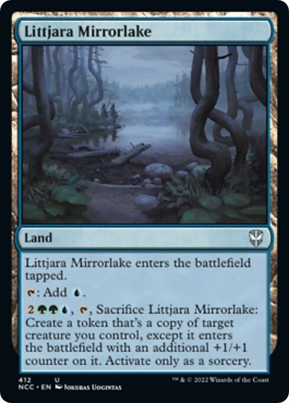 Image for Littjara Mirrorlake (Commander: Streets of New Capenna) (412) - Magic: The Gathering