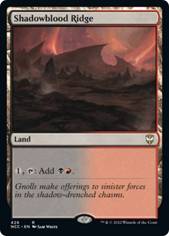 Image for Shadowblood Ridge (Commander: Streets of New Capenna) (426) - Magic: The Gathering