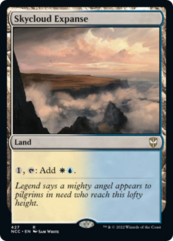 Image for Skycloud Expanse (Commander: Streets of New Capenna) (427) - Magic: The Gathering