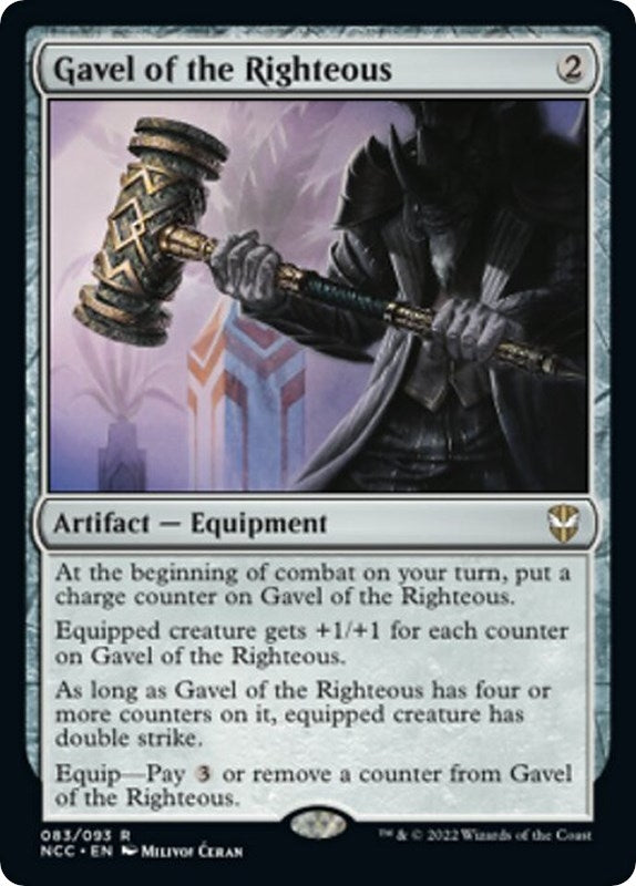 Image for Gavel of the Righteous (Commander: Streets of New Capenna) (83) - Magic: The Gathering