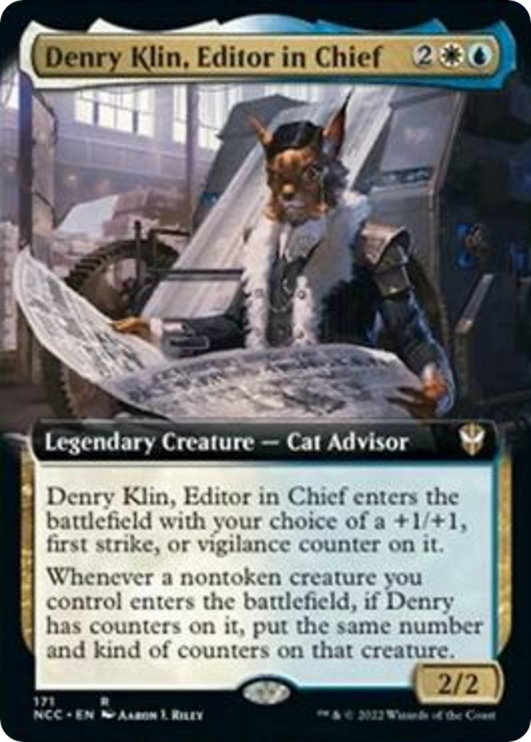 Image for Denry Klin, Editor in Chief (Extended Art) (Commander: Streets of New Capenna) (171) - Magic: The Gathering