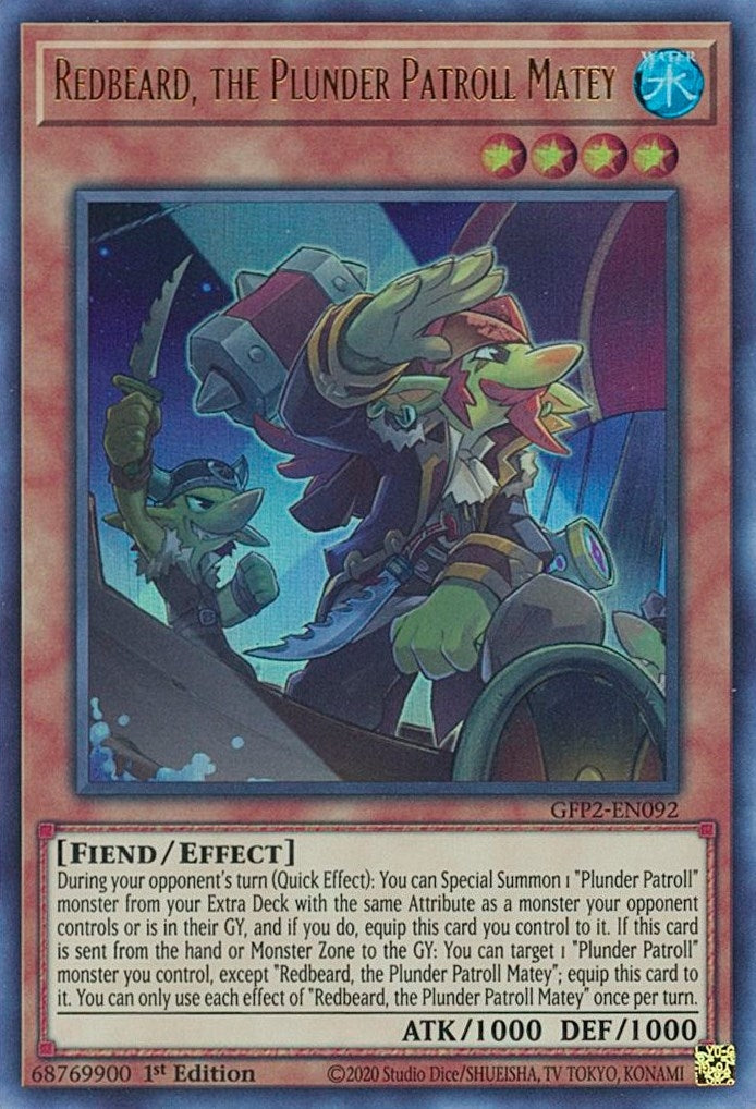 Image for Redbeard, the Plunder Patroll Matey (Ghosts From the Past: The 2nd Haunting) (GFP2-EN092) - YuGiOh