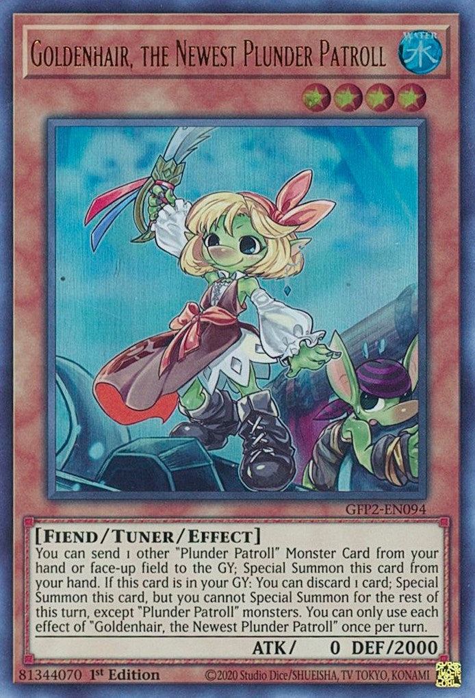 Image for Goldenhair, the Newest Plunder Patroll (Ghosts From the Past: The 2nd Haunting) (GFP2-EN094) - YuGiOh