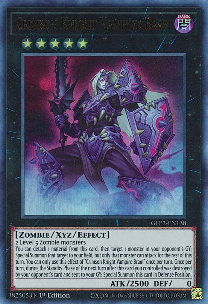 Image for Crimson Knight Vampire Bram (Ghosts From the Past: The 2nd Haunting) (GFP2-EN138) - YuGiOh