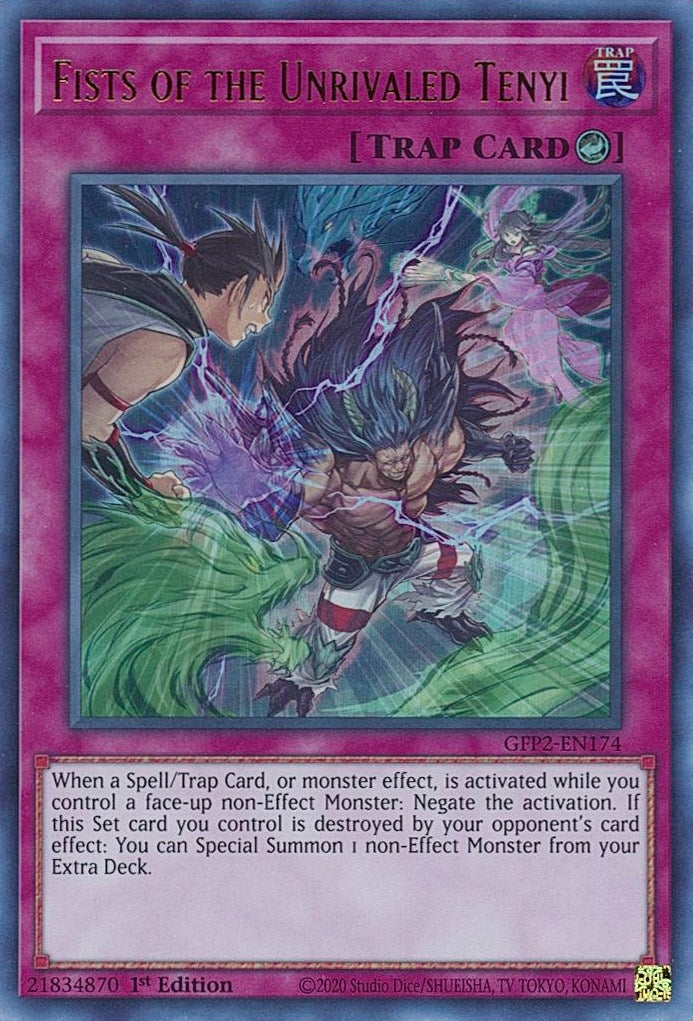 Image for Fists of the Unrivaled Tenyi (Ghosts From the Past: The 2nd Haunting) (GFP2-EN174) - YuGiOh