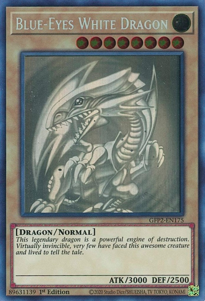 Image for Blue-Eyes White Dragon (Ghost Rare) (Ghosts From the Past: The 2nd Haunting) (GFP2-EN175) - YuGiOh