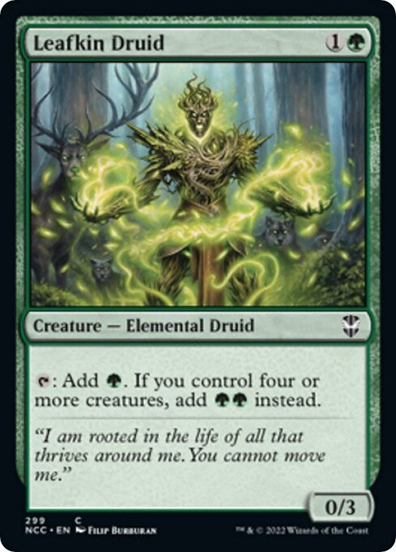 Image for Leafkin Druid (Commander: Streets of New Capenna) (299) - Magic: The Gathering