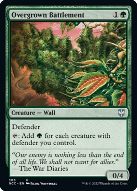 Image for Overgrown Battlement (Commander: Streets of New Capenna) (303) - Magic: The Gathering