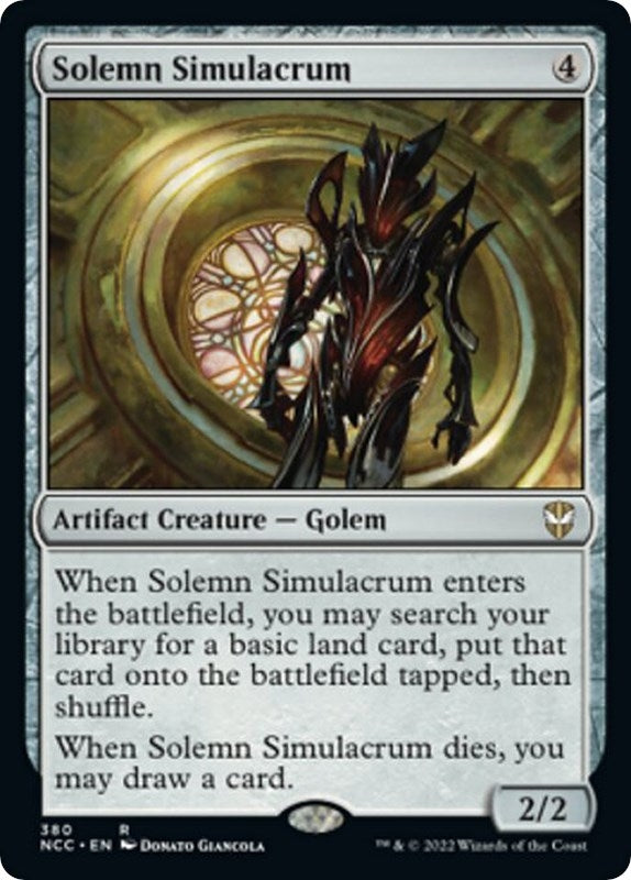 Image for Solemn Simulacrum (Commander: Streets of New Capenna) (380) - Magic: The Gathering