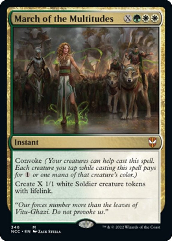 Image for March of the Multitudes (Commander: Streets of New Capenna) (346) - Magic: The Gathering