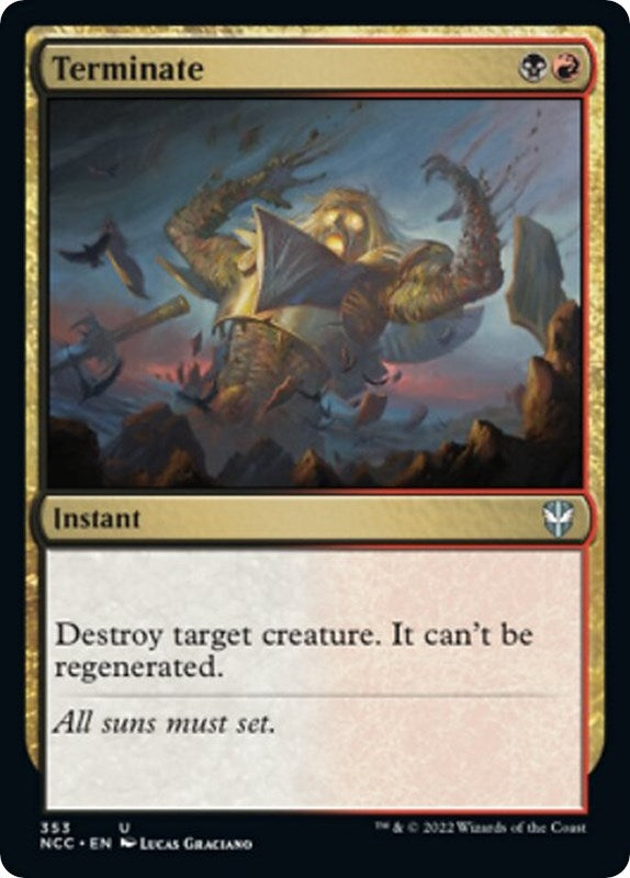 Image for Terminate (Commander: Streets of New Capenna) (353) - Magic: The Gathering