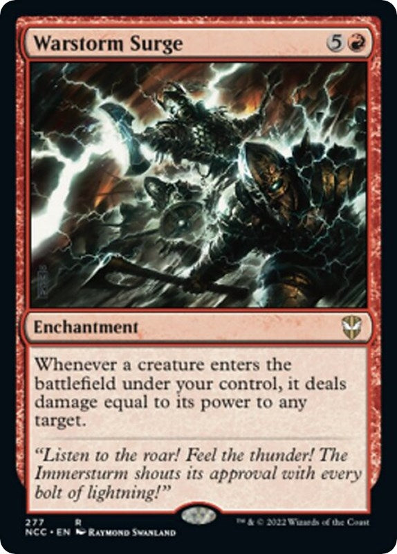 Image for Warstorm Surge (Commander: Streets of New Capenna) (277) - Magic: The Gathering