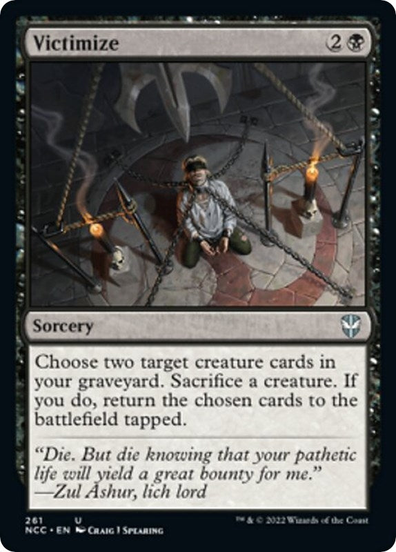 Image for Victimize (Commander: Streets of New Capenna) (261) - Magic: The Gathering