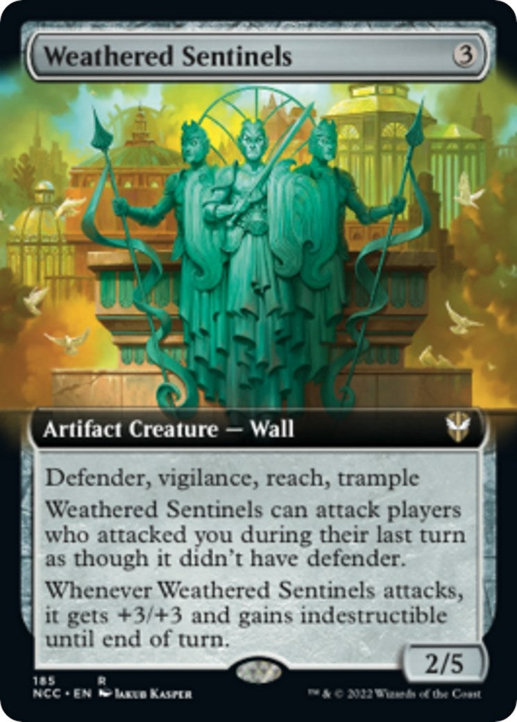 Image for Weathered Sentinels (Extended Art) (Commander: Streets of New Capenna) (185) - Magic: The Gathering