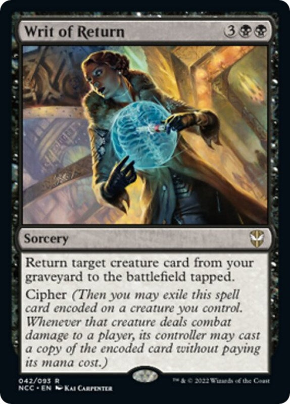 Image for Writ of Return (Commander: Streets of New Capenna) (42) - Magic: The Gathering