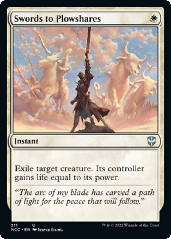 Image for Swords to Plowshares (Commander: Streets of New Capenna) (211) - Magic: The Gathering