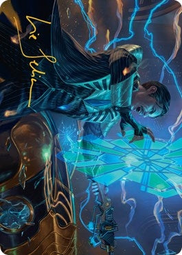 Image for Brokers Veteran Art Card (Gold-Stamped Signature) (Art Series: Streets of New Capenna) (10) - Magic: The Gathering