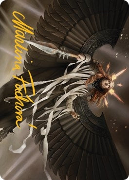 Image for Angel of Suffering Art Card (Gold-Stamped Signature) (Art Series: Streets of New Capenna) (16) - Magic: The Gathering