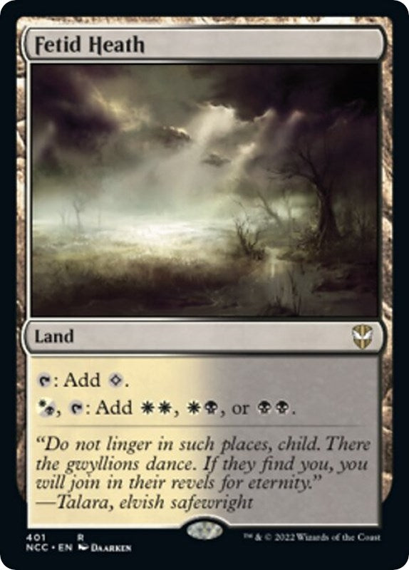 Image for Fetid Heath (Commander: Streets of New Capenna) (401) - Magic: The Gathering