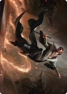Image for Fleetfoot Dancer Art Card (Art Series: Streets of New Capenna) (26) - Magic: The Gathering