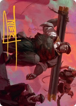 Image for The Beamtown Bullies Art Card (Gold-Stamped Signature) (Art Series: Streets of New Capenna) (39) - Magic: The Gathering