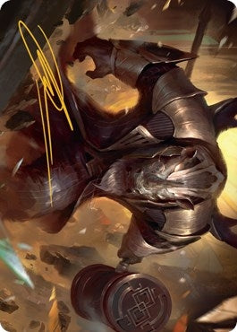 Image for Perrie, the Pulverizer Art Card (Gold-Stamped Signature) (Art Series: Streets of New Capenna) (43) - Magic: The Gathering