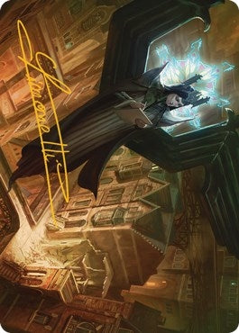 Image for Angelic Sleuth Art Card (Gold-Stamped Signature) (Art Series: Streets of New Capenna) (48) - Magic: The Gathering