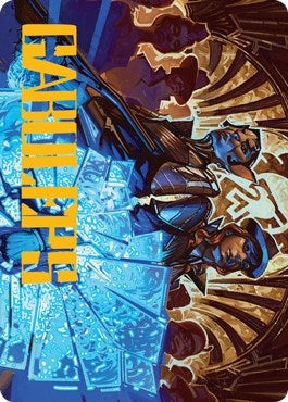 Image for Contractual Safeguard Art Card (Gold-Stamped Signature) (Art Series: Streets of New Capenna) (50) - Magic: The Gathering