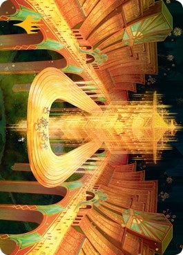 Image for Racers' Ring Art Card (Gold-Stamped) (Art Series: Streets of New Capenna) (80) - Magic: The Gathering