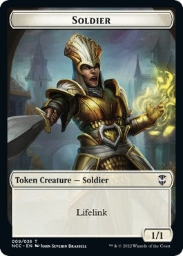 Image for Soldier // Cat Beast Double-Sided Token (Commander: Streets of New Capenna) (9 // 4) - Magic: The Gathering