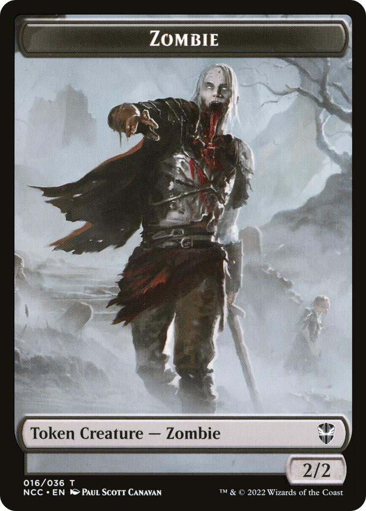 Image for Zombie // Drake Double-Sided Token (Commander: Streets of New Capenna) (16 // 10) - Magic: The Gathering