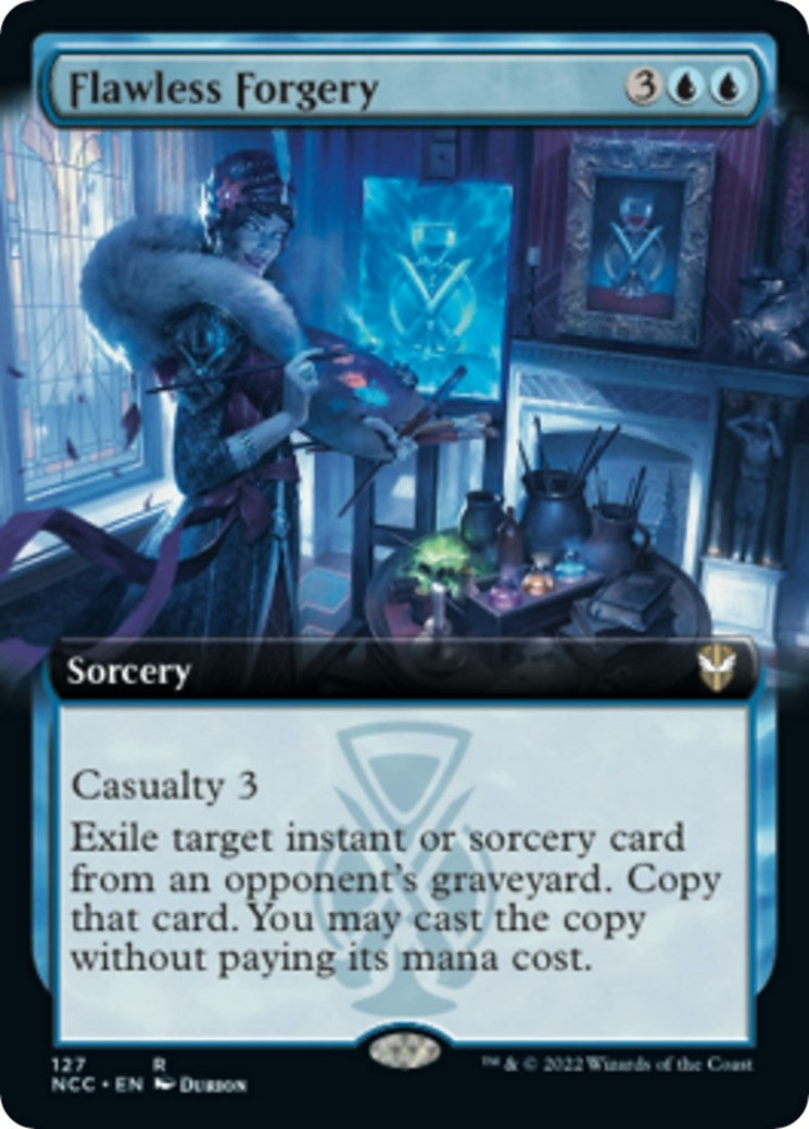 Image for Flawless Forgery (Extended Art) (Commander: Streets of New Capenna) (127) - Magic: The Gathering