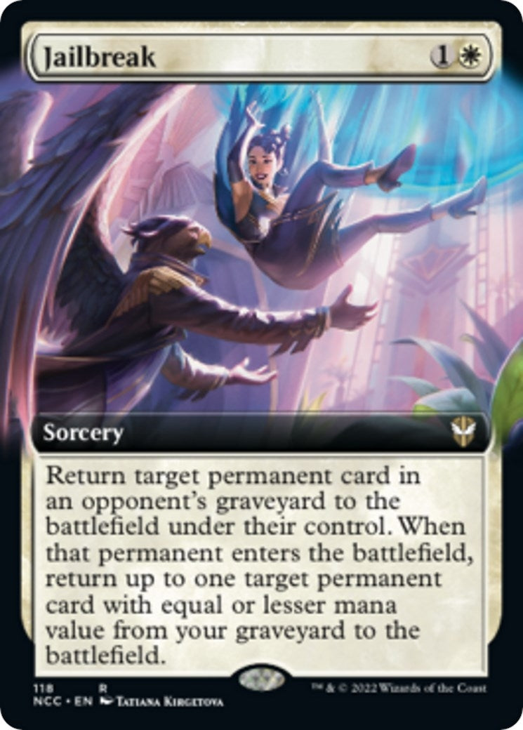 Image for Jailbreak (Extended Art) (Commander: Streets of New Capenna) (118) - Magic: The Gathering