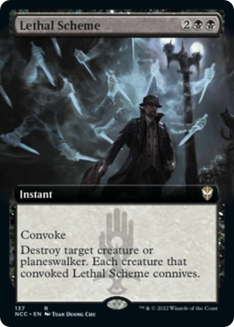 Image for Lethal Scheme (Extended Art) (Commander: Streets of New Capenna) (137) - Magic: The Gathering