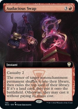 Image for Audacious Swap (Extended Art) (Commander: Streets of New Capenna) (145) - Magic: The Gathering