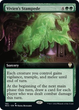 Image for Vivien's Stampede (Extended Art) (Commander: Streets of New Capenna) (165) - Magic: The Gathering