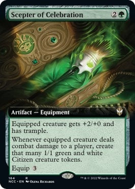 Image for Scepter of Celebration (Extended Art) (Commander: Streets of New Capenna) (164) - Magic: The Gathering