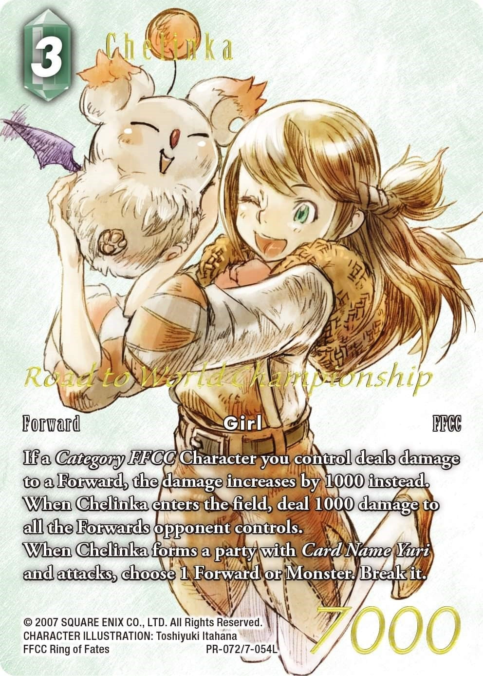 Image for Chelinka (Road to World Championship) (FF: Promo Cards) (PR-072/7-054L) - Final Fantasy TCG