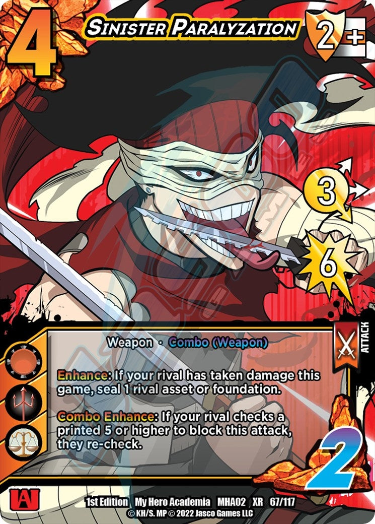 Image for Sinister Paralyzation (XR) (UniVersus: My Hero Academia: Crimson Rampage) (67/117) - UniVersus