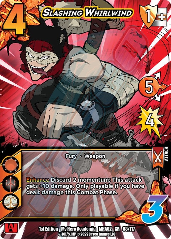 Image for Slashing Whirlwind (XR) (UniVersus: My Hero Academia: Crimson Rampage) (68/117) - UniVersus