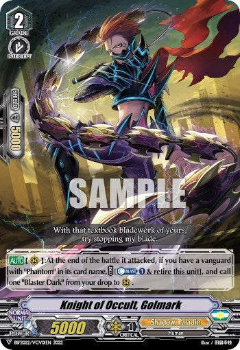 Image for Knight of Occult, Golmark (Bushiroad Event Cards) (BSF2022/VGV01EN 2022) - Cardfight Vanguard